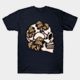 Mushroom skull head T-Shirt